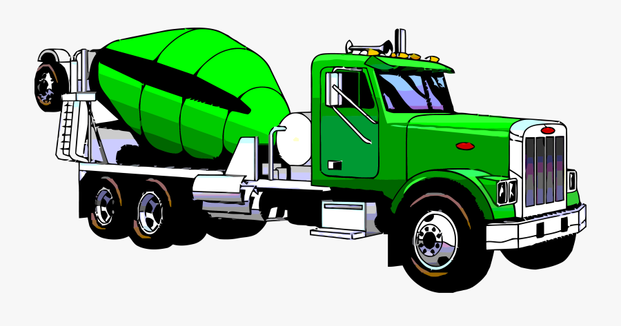 Clip Art Green Truck Clipart - Cement Truck Icon Green, Transparent Clipart