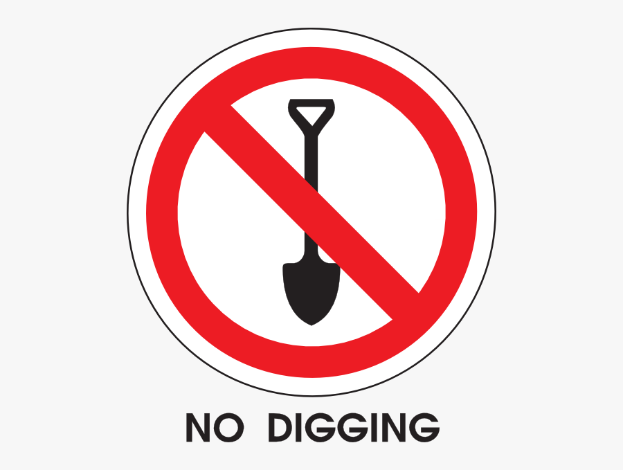 No Digging, Transparent Clipart