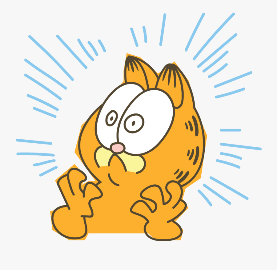 Transparent Line Sticker Png - Garfield Png, Transparent Clipart