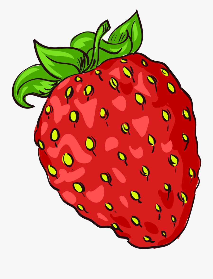 Strawberry Accessory Fruit Cartoon - Strawberry Png Cartoon, Transparent Clipart