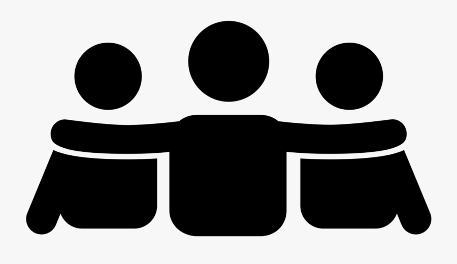 Collaboration Icon Future Leaders - Friends Black And White Icon, Transparent Clipart