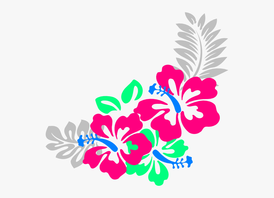 Transparent Corner Png - Border Hawaiian Flower Clipart, Transparent Clipart