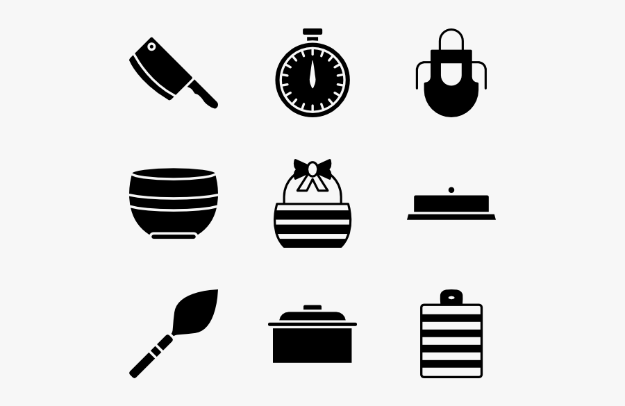 7 Kitchen Utensils Cooker Icon Packs Vector Icon Packs, Transparent Clipart