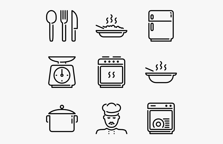 Collection Of Free Kitchen Vector Illustrator - Work Icon , Free ...