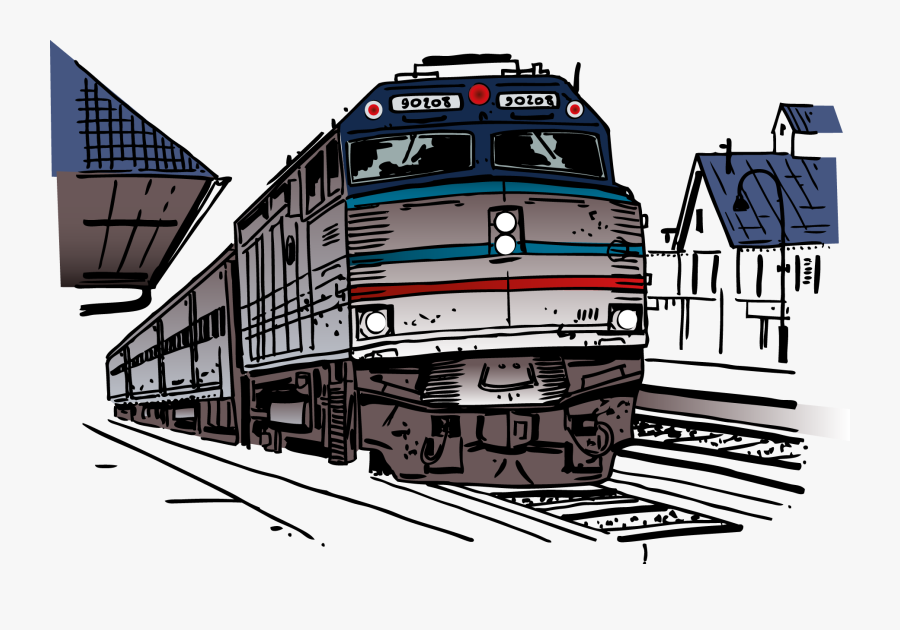 Railroad Clipart Trai - Imágenes De Un Tren En Animación, Transparent Clipart