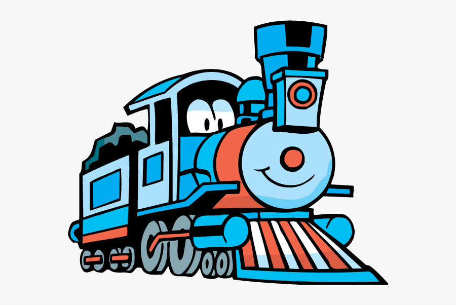 Cute Toy Train Old Engine Locomotive Design Element - Cartoon Trains, Transparent Clipart