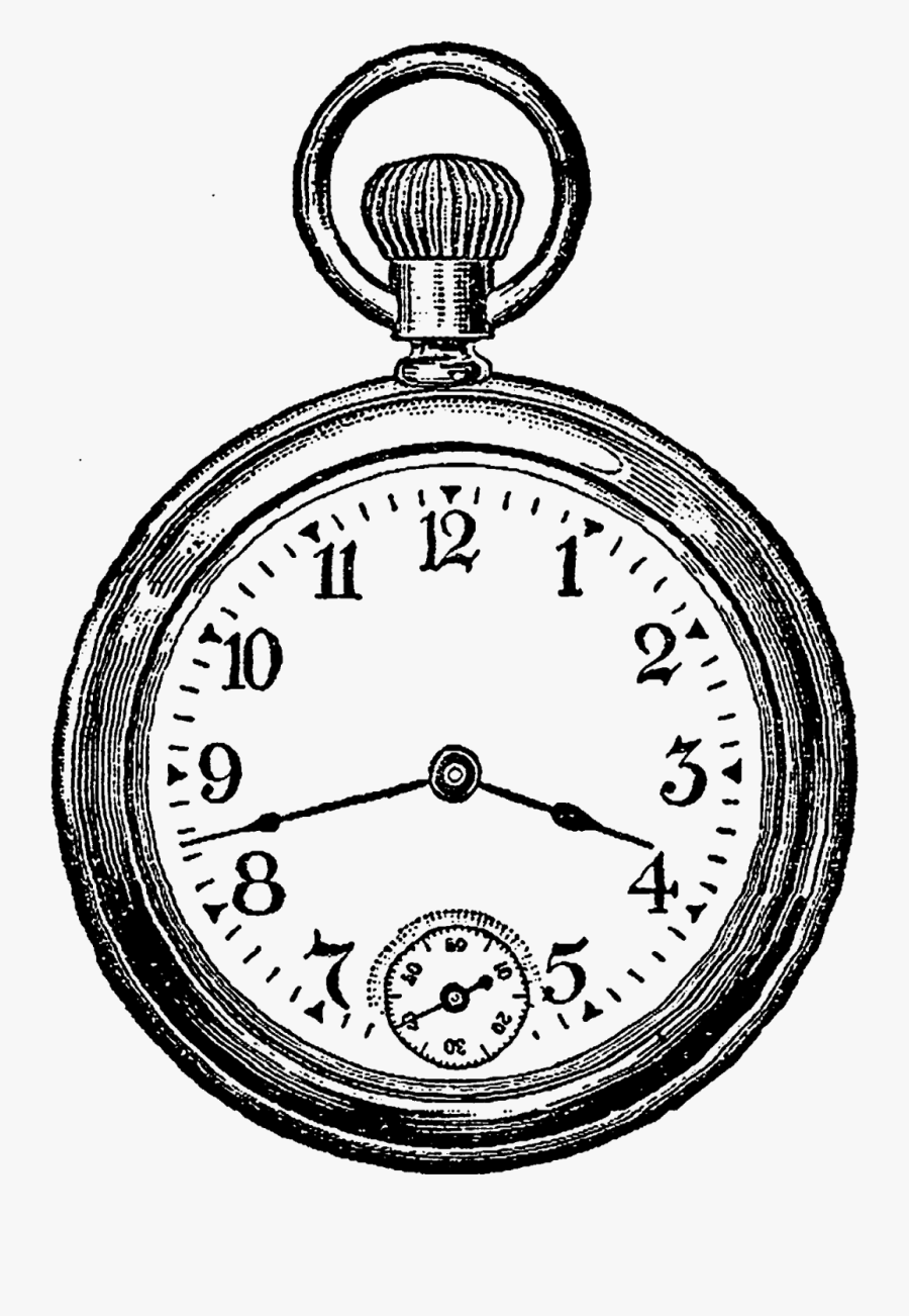Clock Tattoo Black And White, Transparent Clipart