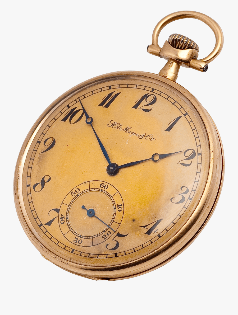 Copper Gold Pocket Watch Clock - Transparent Pocket Watch Png, Transparent Clipart