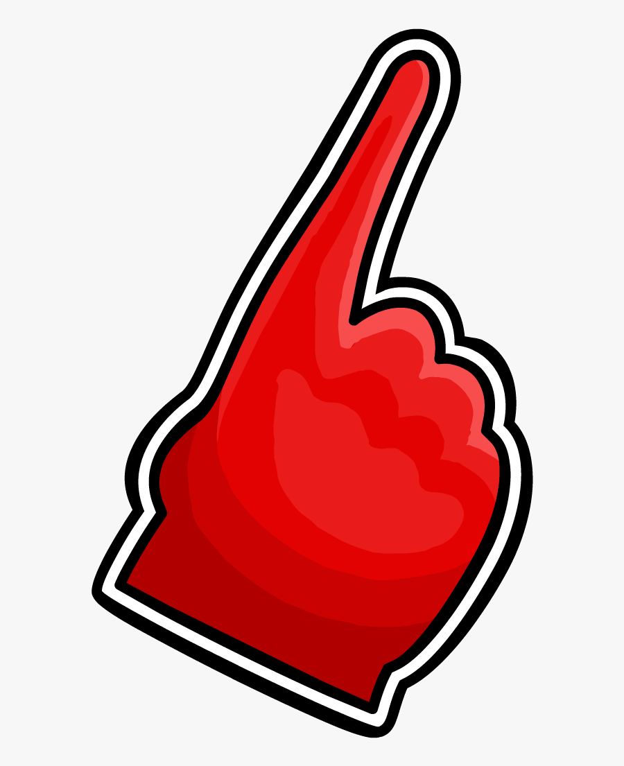 Transparent Point Finger Clipart - Red Finger Transparent Background, Transparent Clipart