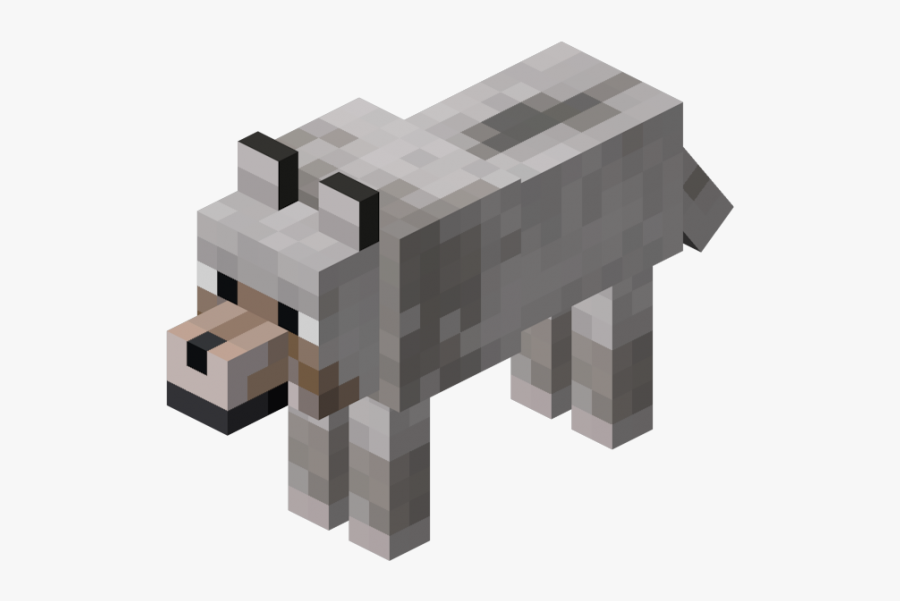 620px-wolf - Minecraft Wolf, Transparent Clipart