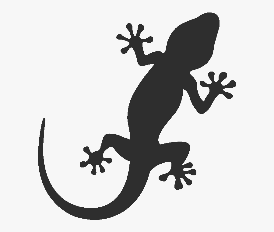 Gecko Clipart Footprint - Gecko Black And White, Transparent Clipart