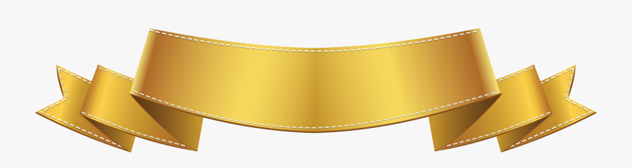 Golden Banner Clip Art Png Image - Gold Banner Clipart Png, Transparent Clipart