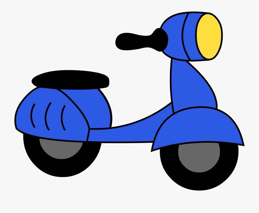 Scooter Cliparts - Moped Clipart, Transparent Clipart