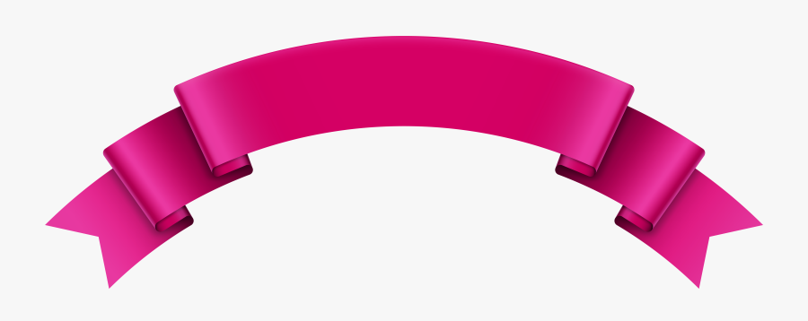 Banner Transparent Png Clip - Pink Ribbon Banners Png, Transparent Clipart