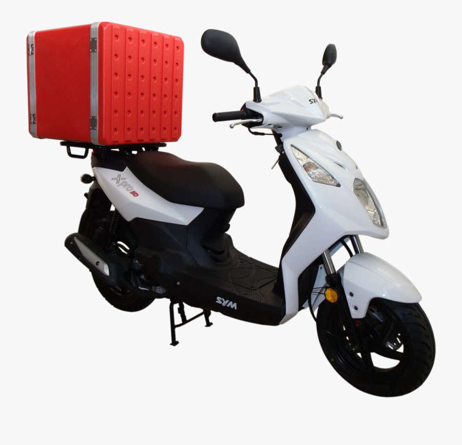 Transparent Scooter Clipart - Delivery Scooter Png, Transparent Clipart