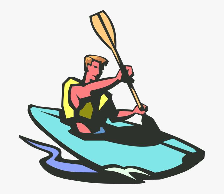 Collection Of Free Kayak Drawing Kayaker Download On - Clipart Kayak