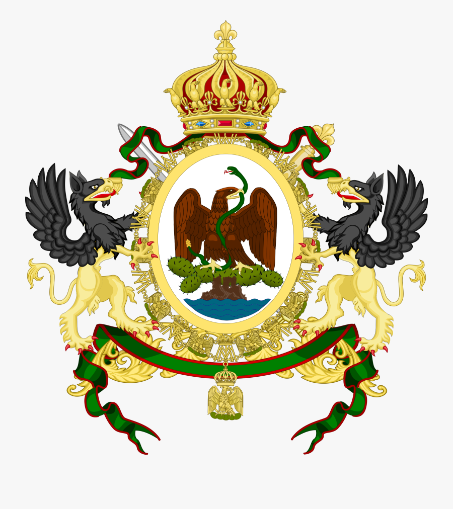 Mexican Eagle Png - Second Mexican Empire Flag, Transparent Clipart