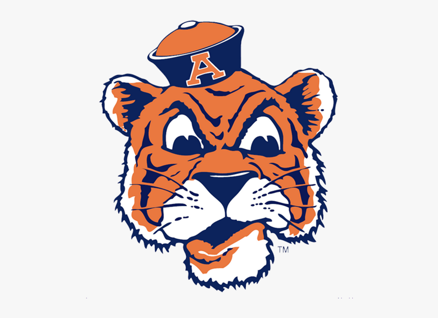 Auburn Top Tiger - Auburn Tigers Logo, Transparent Clipart