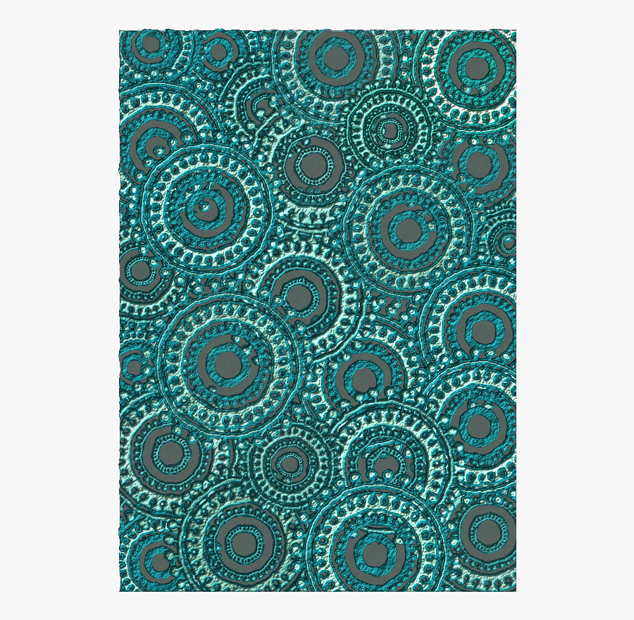 Teal Circle Pattern Scrapbook Paper - Circle, Transparent Clipart