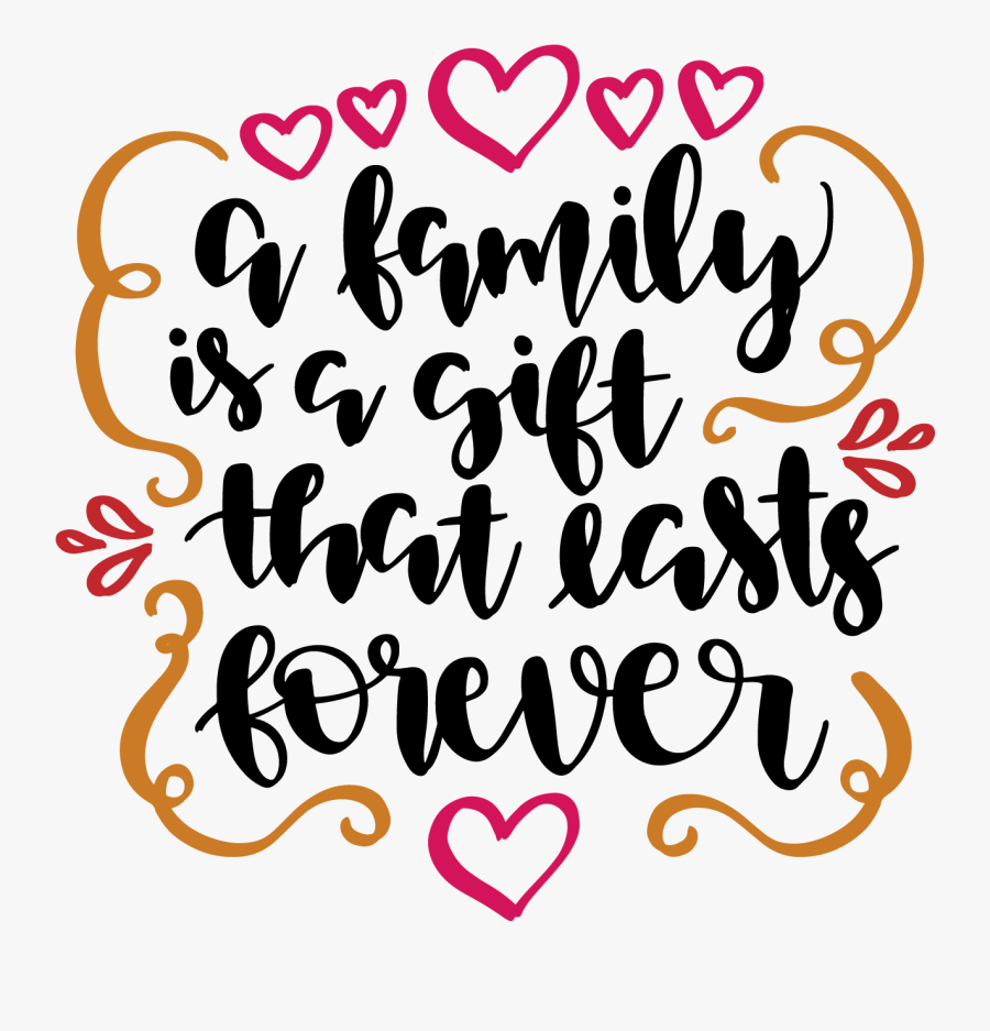 My Family Vinyl Cutting, Scrapbook Titles, Svg File, - Calligraphy, Transparent Clipart