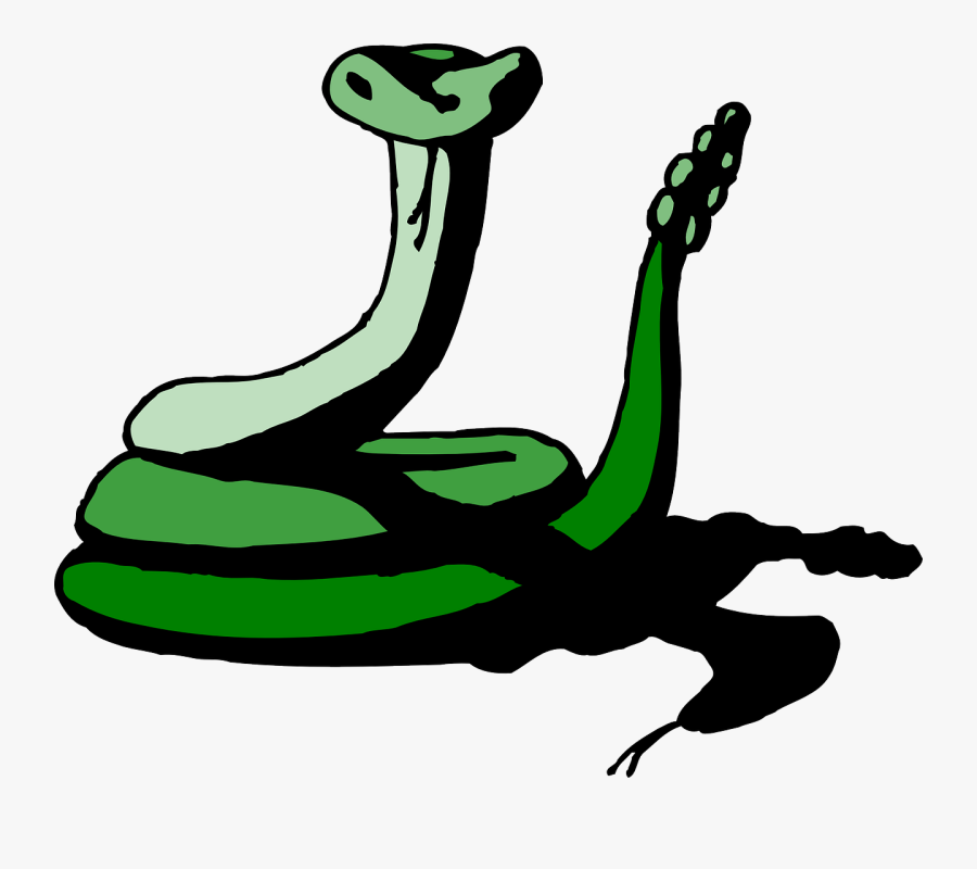 Shadow Clipart Snake - Serpente Verde Png, Transparent Clipart