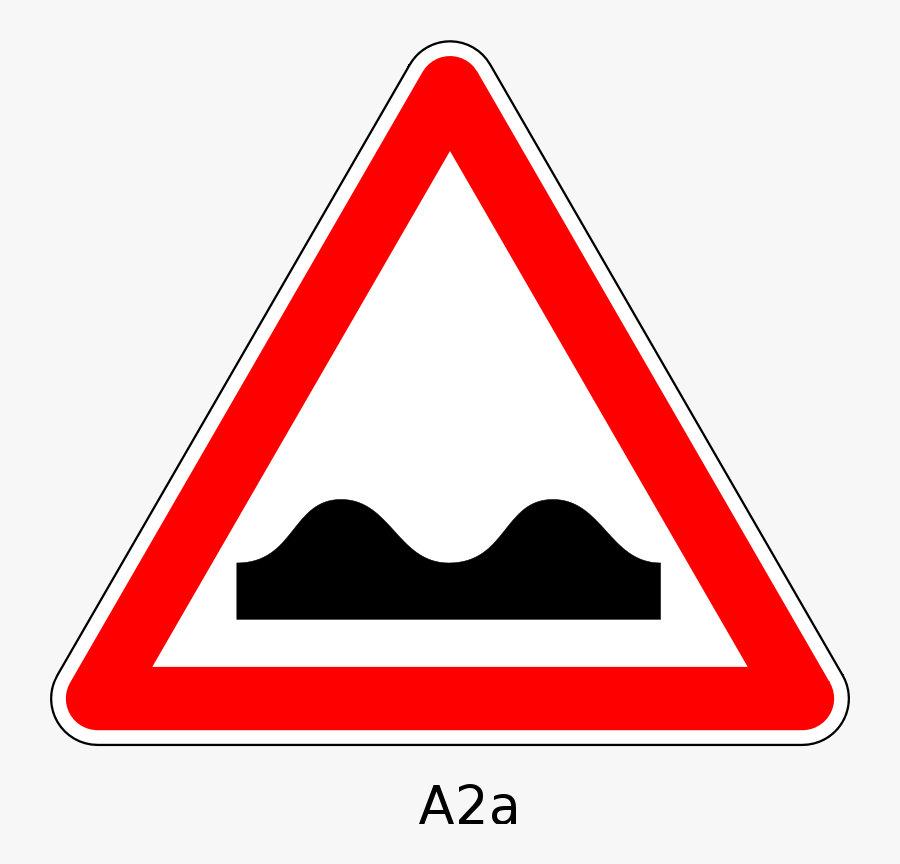 Transparent Bumpy Road Clipart - Signs Used To Warn Us Of Danger, Transparent Clipart