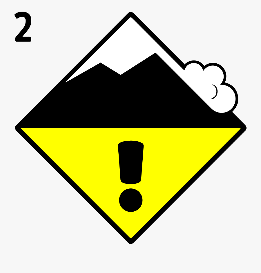 Avalanche Danger Signs 5 Clipart , Png Download - Avalanche Warning Logo, Transparent Clipart