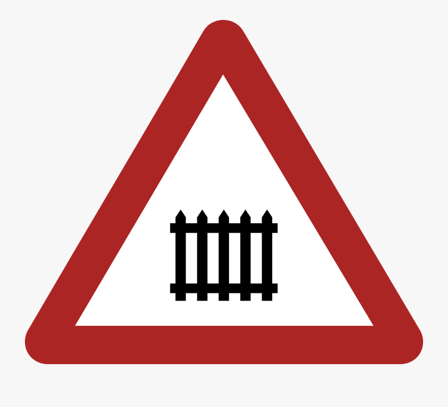 Germany, Warning, Danger, Railway Crossing - Symbol Of Railway Crossing, Transparent Clipart