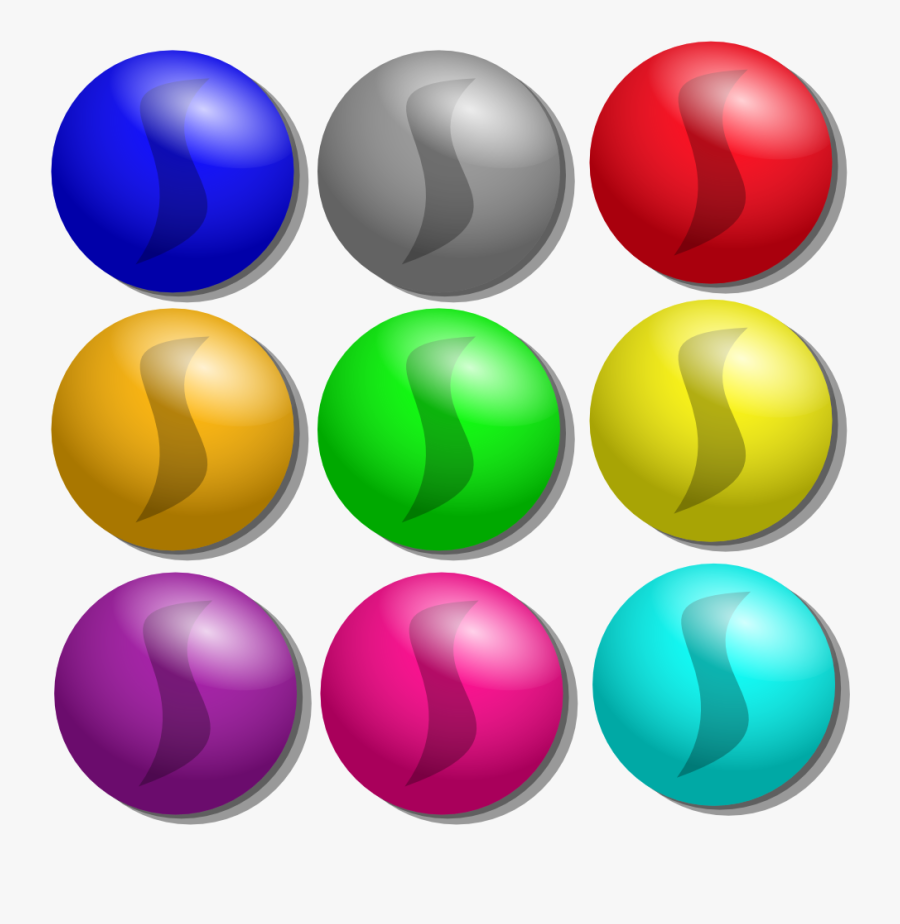 Game Marbles - Marbles Cartoon, Transparent Clipart