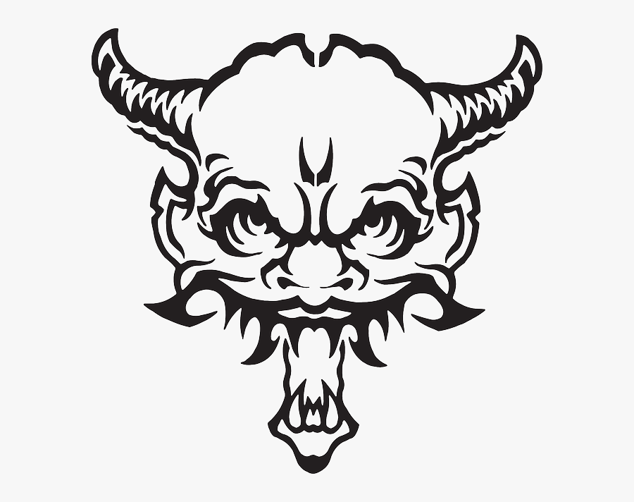 Fear Face, Devil, Monster, Horns, Demon, Fear - Demon Vector, Transparent Clipart