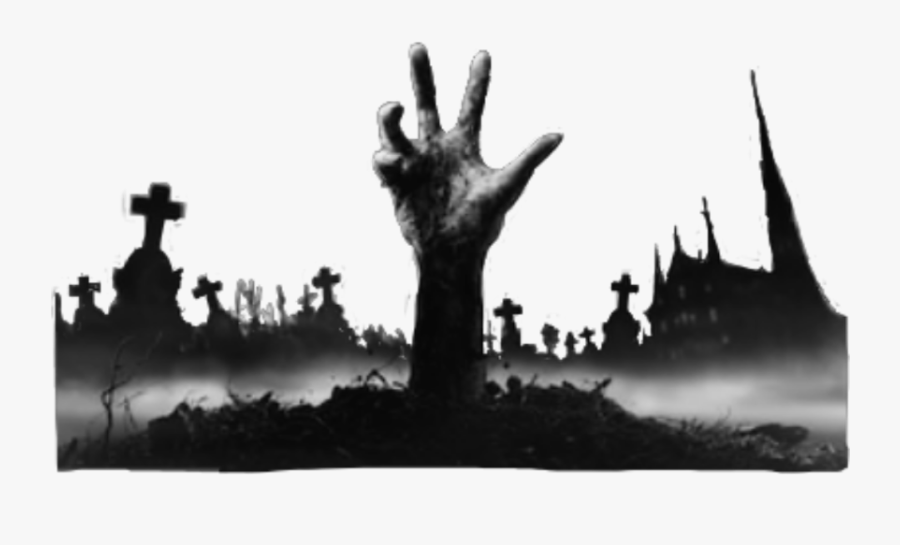 #graveyard #hand #dead #death #killer - Zombie Hand Coming Out Of Grave, Transparent Clipart