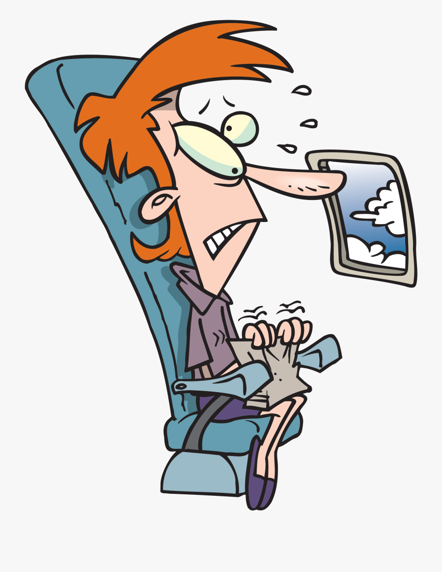 Fear Clipart Hysteria - Fear Of Flying Funny, Transparent Clipart