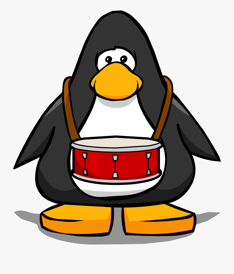 Image Snare Drum From - Penguin With Santa Hat, Transparent Clipart