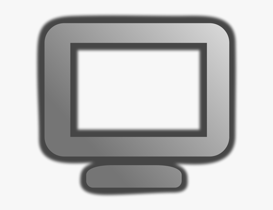 Free Free Computer Image - Grey And Black Computer Icon, Transparent Clipart