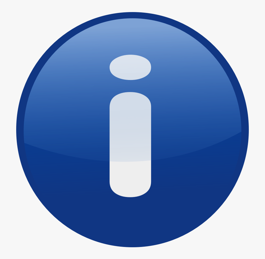 Clipart - Information-blue - Circle, Transparent Clipart