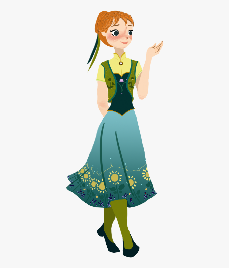 Anna Fever Png - Princess Anna Frozen Fever Dress, Transparent Clipart