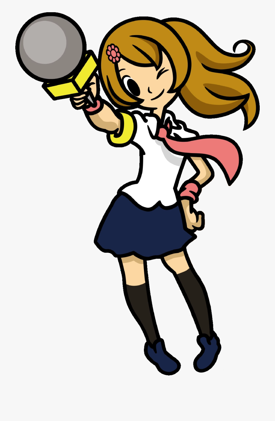 Rhythm Heaven Fever Reporter Girl , Transparent Cartoons - Rhythm Heaven Fever Png, Transparent Clipart