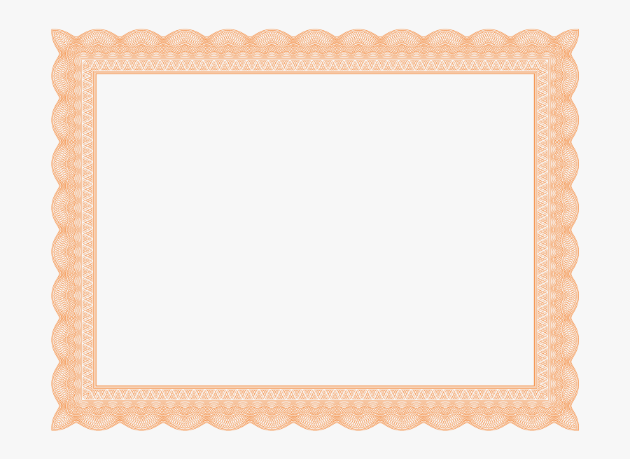 Formal Fancy Border Template - Certificate Borders, Transparent Clipart