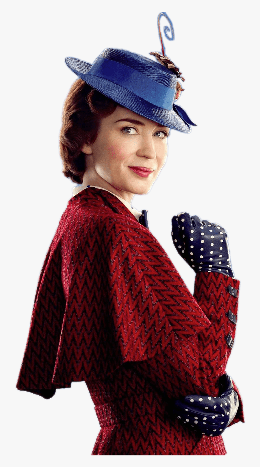 Emily Blunt In Mary Poppins Returns - Mary Poppins Emily Blunt Costume, Transparent Clipart