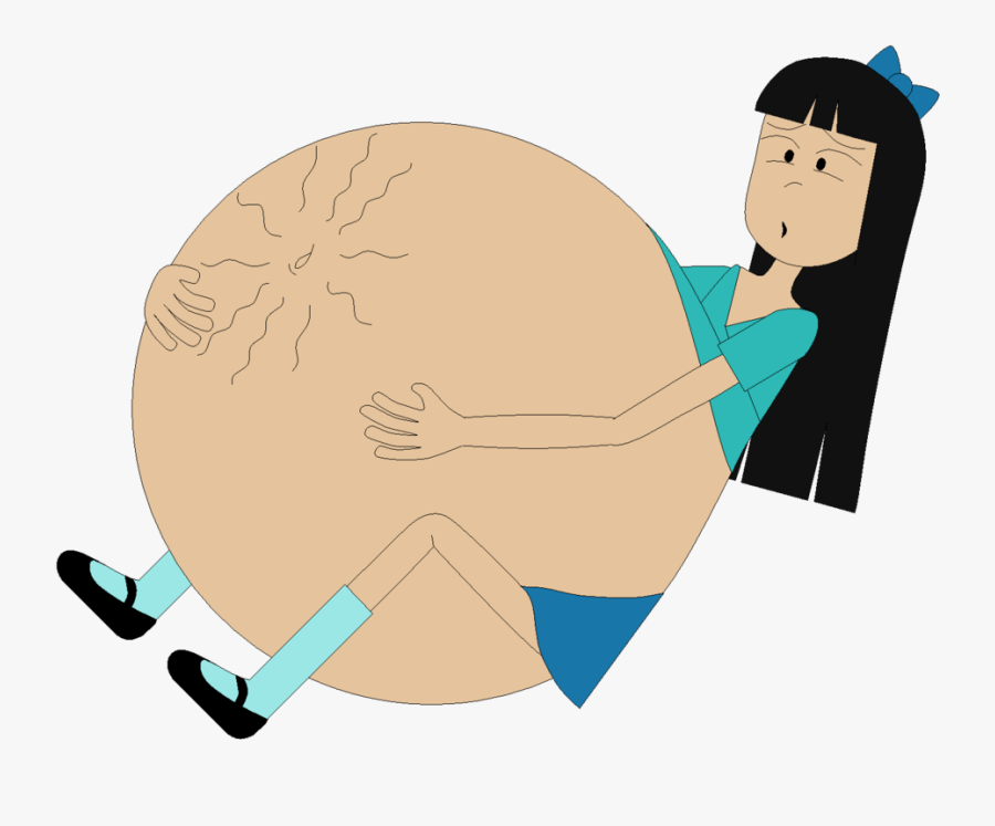 Stacy"s Belly Button Wants To Pop By Angry-signs - Pregnant About To Pop Cartoon, Transparent Clipart