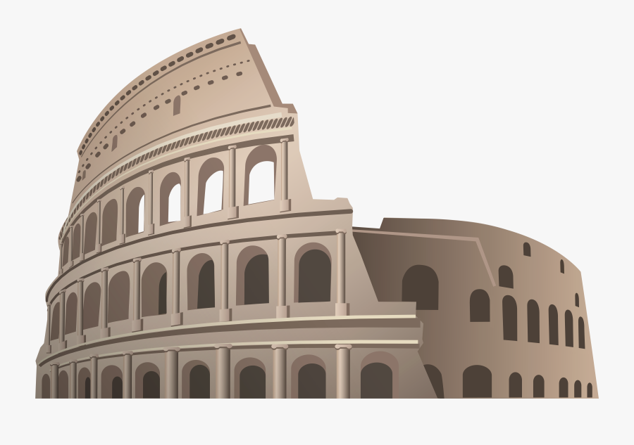 Colosseum Rome Png Clipart - Roman Colosseum Vector Png, Transparent Clipart