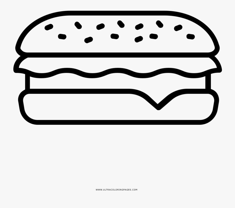Subway Coloring Page - Panino Clipart, Transparent Clipart