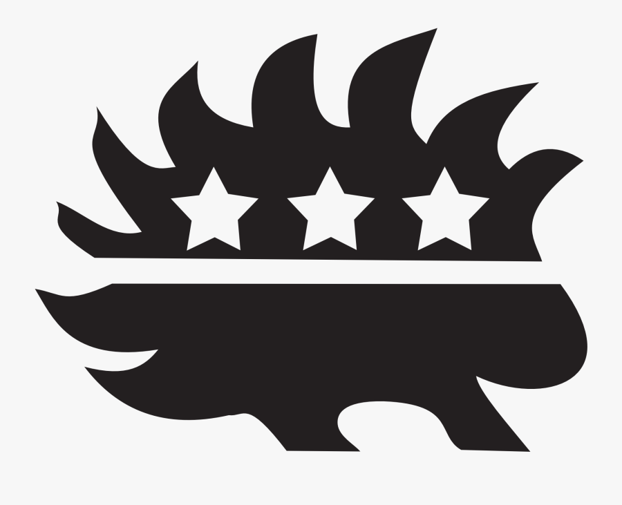 Black Libertarian Porcupine 1969px - Libertarian Party Flag, Transparent Clipart