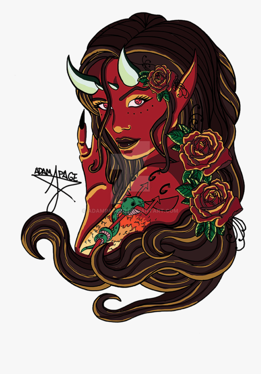 Flash Tattoo Demon Devil Michael Download Free Image - Transparent Demon Tattoo Png, Transparent Clipart