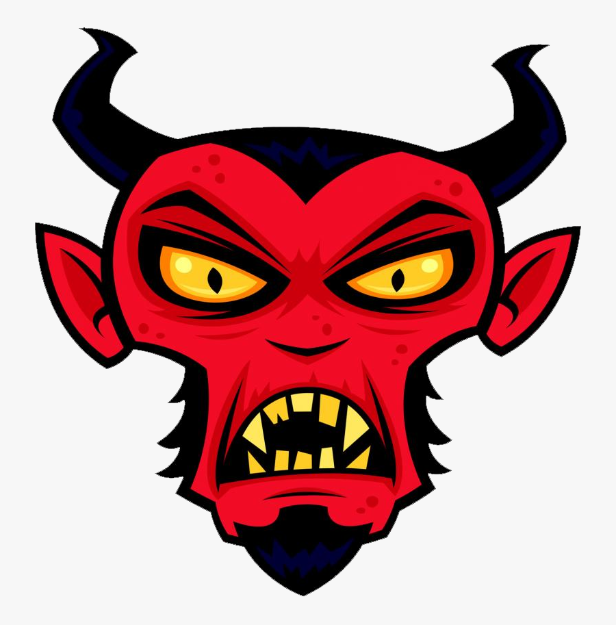 Transparent Monster Face Png - Mad Devil, Transparent Clipart