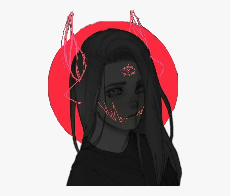 Anime Girl Clipart Demon - Sad Demon Girl Anime , Free Transparent
