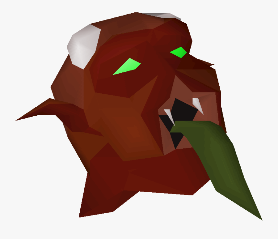 Lesser Demon Mask Detail - Illustration, Transparent Clipart