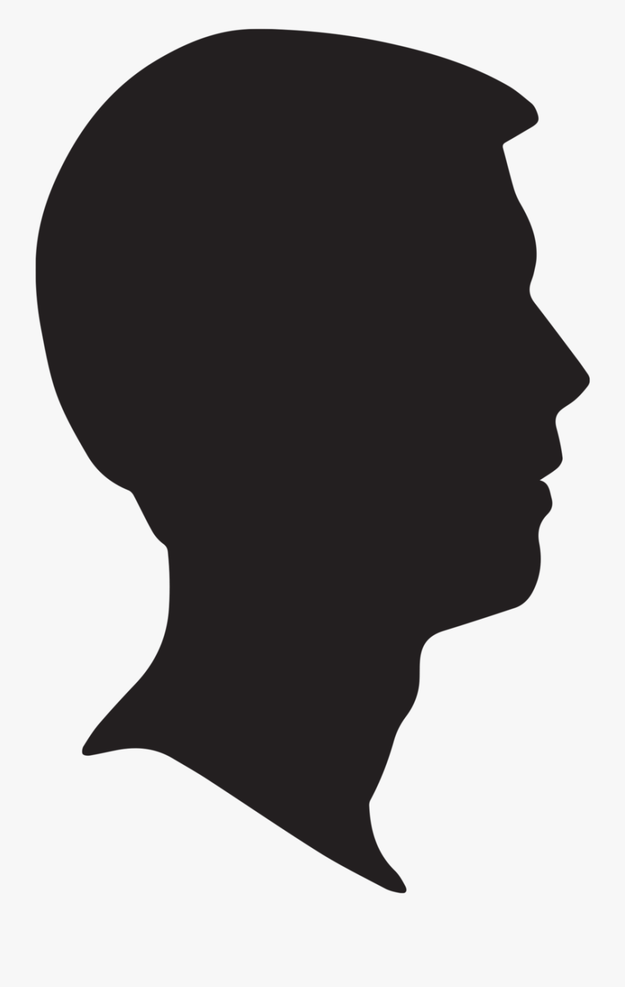 Liberty Bell Silhouette At Getdrawings - Male Head Silhouette, Transparent Clipart