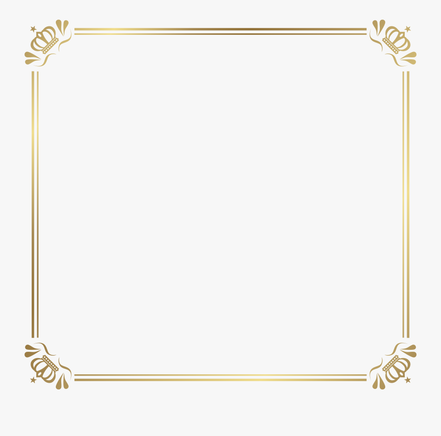 Frame Border With Crowns - Border Clip Art Crown Png , Free Transparent ...