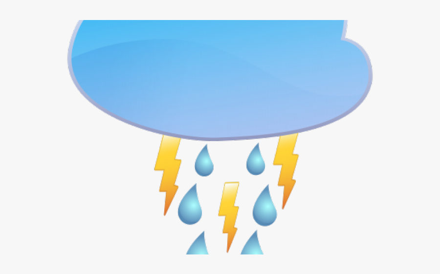 Thunderstorm Clipart Clip Art - Weather Rainy Clipart Png, Transparent Clipart